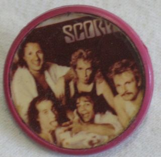 Scorpions Old Russian Pin Badge Button Singer Musician Band Vintage Rock Pop