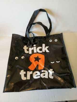 Vintage Toys R Us Tote Bag Black Orange Spooky Halloween Trick Or Treat 7x7x5.  5