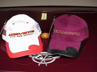 Corvette 50th Anniversary Limited Edition Cap Hat Set - Matching Numbers - Rare