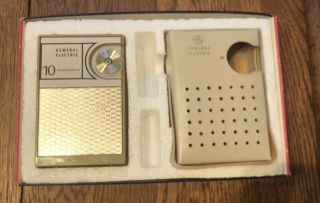 Vintage Transistor General Electric Ge Big 10 Transistor Am Radio