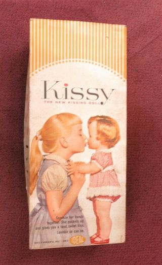 Vintage 1961 Ideal Kissy The Kissing Doll W/box Hang Tag