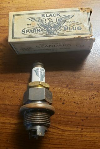 Vintage 1898 Standard Co.  Black Eagle Spark Plug Patent 1898