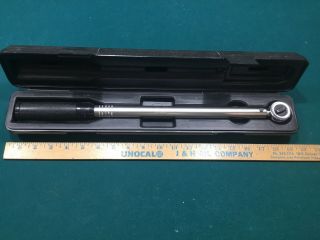 Vintage Cdi 1/2“ Drive Torque Control Wrench Usa Made W/ Case 5120 - 00 - 542 - 3055