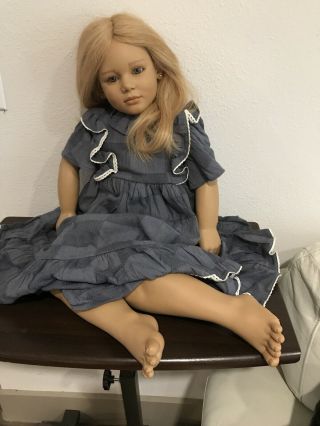 Vintage 1988 Annette Himstedt World Child Doll 30 " Malin Ends Sep 30