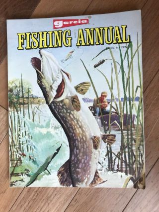 Vintage 1968 Garcia Fishing Annual: Articles,  Color Illustrations,  Advertisement