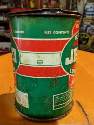 Vintage Jesco Multi Purpose Lithium Grease 1 Pound All Metal Can 2