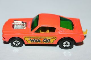 Vintage 1970 Matchbox 8 Orange Ford Mustang Wildcat Dragster