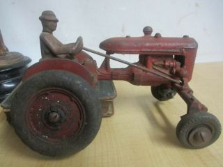 Antique Arcade Cast Iron Farmall A Cultivision Toy Tractor Estate Find