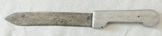 Afghanistan Antique Islamic Knife,  Pashtuns Tribe,  18 Century,  Signed On Blade,