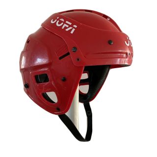 Jofa Hockey Helmet 395 Red Size 50 - 57 Vintage Classic Injured