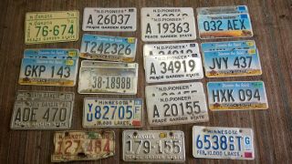 License Plates Minnesota North Dakota Mn Nd Classic Pioneer 1974 1962 1980 1966