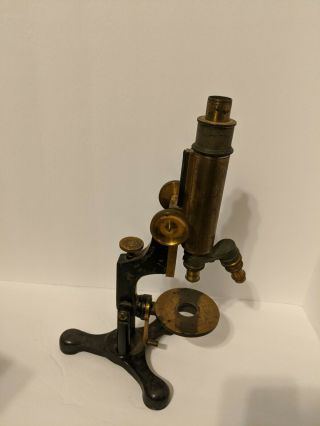 Antique Brass 19th Century Mcintosh Scientific Microscope Parts