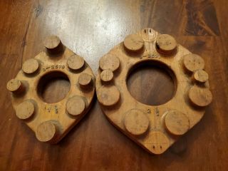 Vintage Wood Foundry Mold Form Pattern Sand Casting Industrial Steampunk Art