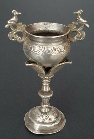 Small 18th Century Spanish Colonial Silver Chalice