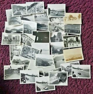 34 Vintage Photos.  Of Hong Kong / Gibraltar / Aden.  1958 / 1959.