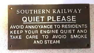 Southern Railway Cast Iron Plaque Shop Home Office