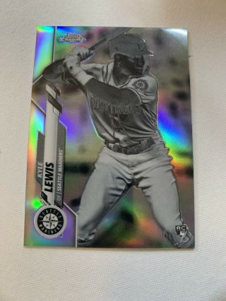 Kyle Lewis 2020 Topps Chrome Negative Refractor Rookie Sp Seattle Mariners
