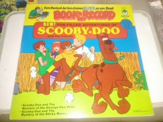 Vintage 1978 Scooby - Doo & His Friends Giant Book/record Vg