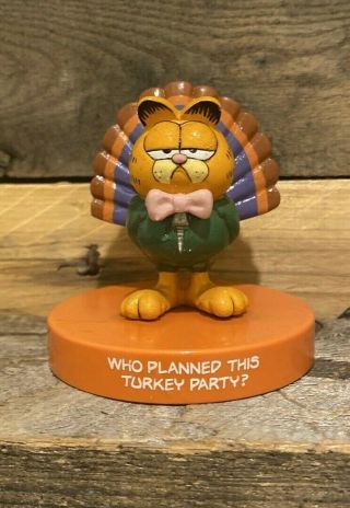 Vintage Garfield Year Of The Party Figurine November Turkey Thanksgiving