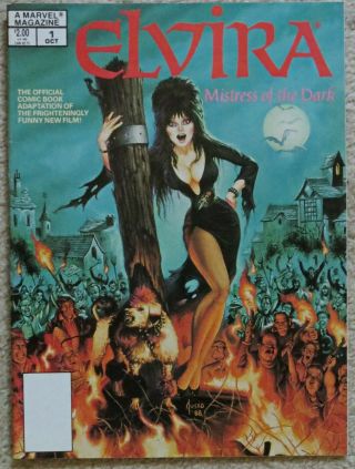 Vintage " Elvira Mistress Of The Dark Vol.  1 1 Comic Book " 1988