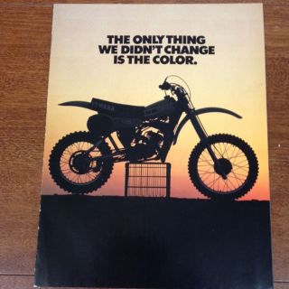 Yamaha 1980 Yz125g Yz 80 100 250 465 G Brochure Vintage Motocross Vmx