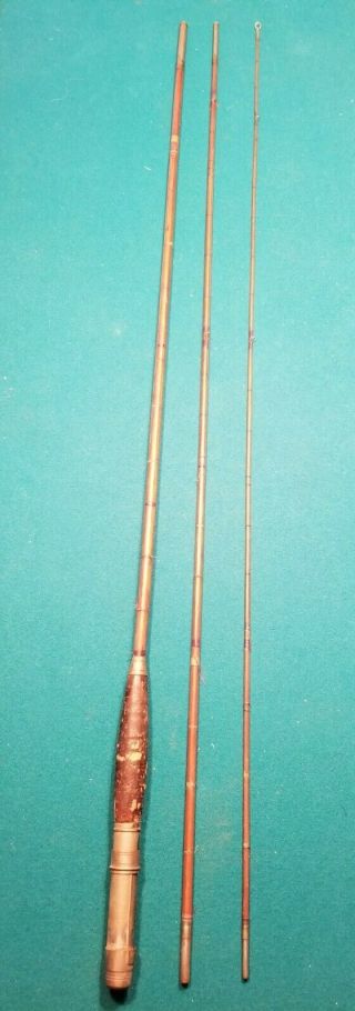 Vintage 3 Piece Kingfisher Bamboo Fly Rod 10 