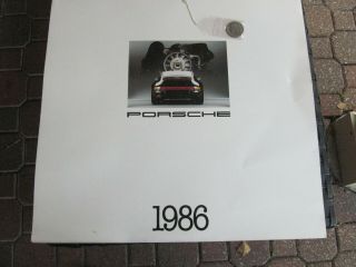 Vintage 1986 Porsche Product Calendar With 1986,  944 Turbo Medallion