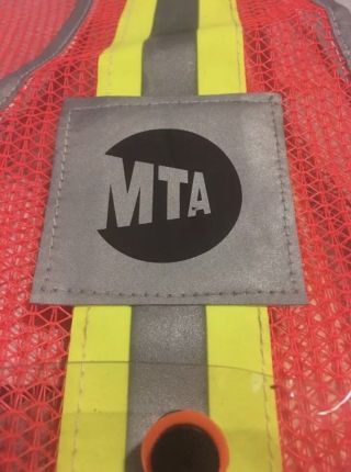 MTA YORK CITY TRANSIT SUBWAY VEST OBSOLETE NYC TRAIN TRACK RARE 2