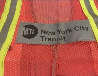 MTA YORK CITY TRANSIT SUBWAY VEST OBSOLETE NYC TRAIN TRACK RARE 3