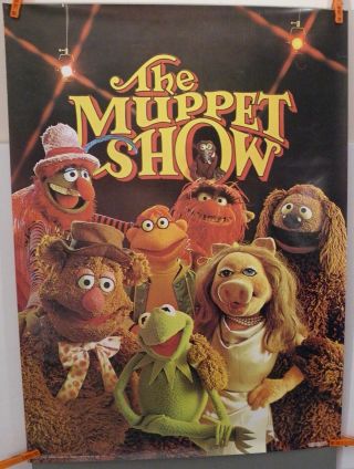 Vintage The Muppet Show Poster Scandecor (1976) Kermit Miss Piggy Animal Fozzie