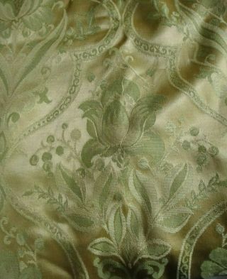 Vintage Citrus Gold Upholstery Fabric - 4.  5 Yds - Satin Brocade - Top Quality