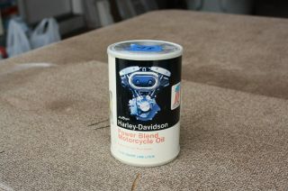 N.  O.  S Vintage Harley Davidson Power Blend Motorcycle Shovel Head Can Radio