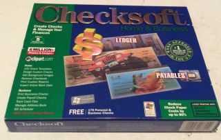 Vintage Checksoft Home & Business,  Create Checks,  Bank Aproved In The U.  S.