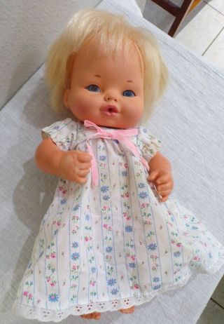 1974 Bless You Baby Tender Love Sneezing Baby Doll Sneezes When You Push & Box