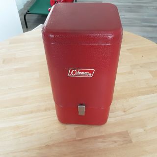 Vintage Coleman Lantern Red Metal Carry Storage Case For Models 200,  200a,  201