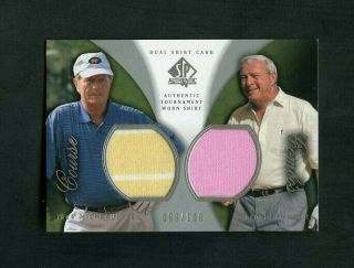 2004 Jack Nicklaus Arnold Palmer Ud Sp Authentic Course Combos Dual Patch /100