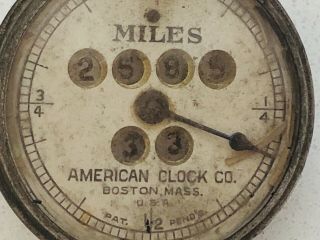 Antique Victorian 1897 American Clock Company Cyclometer Cycle Miles Counter 2