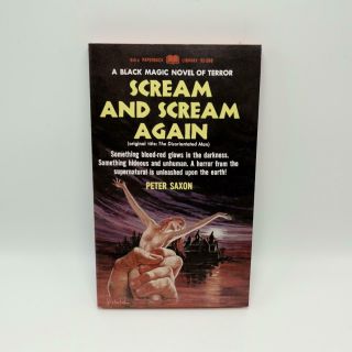 Scream And Scream Again Peter Saxon Black Magic Horror Vintage Pb 1st Pr Unread
