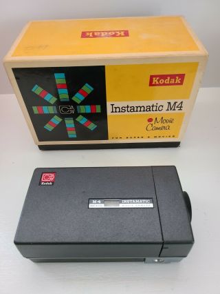 Vintage Kodak Instamatic M4 8 Movie Camera Box,  Not.