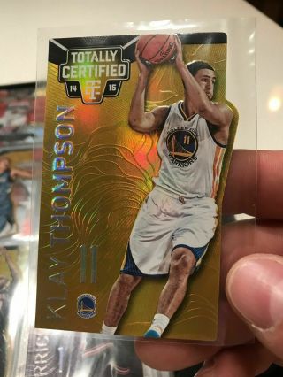 2014 - 15 Klay Thompson Totally Certified Gold Die - Cut /10