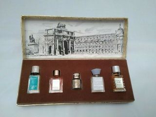Vintage Les Parfums De Paris Miniature Mini Perfumes Boxed Set