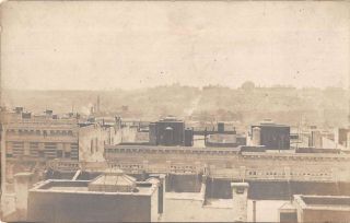 Washington Dc View From Rooftop Real Photo Vintage Postcard Aa19061