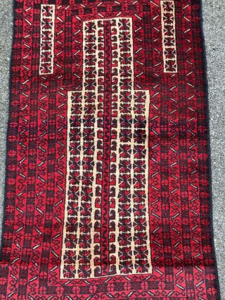 Prayer Rug Handmade Afghan,  3x5 Accent Rug/tapestry,  Tribal & Geometric,  Camel