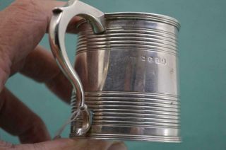 Antique Georgian Sterling Silver Tankard Mug For Repair As Found Sh London 1814