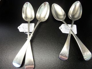 George 111,  Solid Silver Tablespoons 263 Grams Scrap Weight
