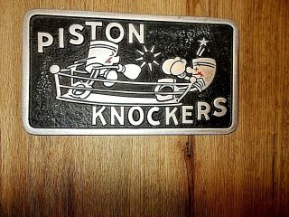Car Club Plaque Piston Knockers Ebay Motors Ring Gloves Lions Drag Strip Henry J