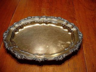 Antique Tiffany & Co.  Makers 16 " Chippendale Style Silver Soldered Serving Tray