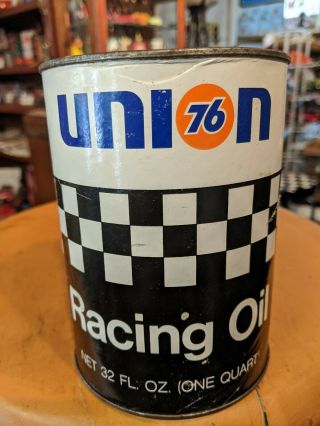 Vintage Union 76 Racing Motor Oil 1 Quart Can Nascar