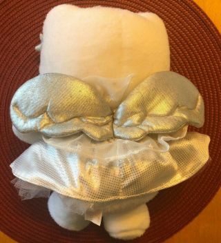 Hello Kitty Vintage Sanrio Angel Wings Stars Silver Plush Doll Stuffed Animal 2