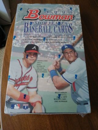 1995 Bowman Baseball Hobby Box (24 Packs X 10 Cards) Possible Rookie/foil Cards